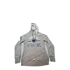 Penn State Nittany Lions Womens Medium Gray Hooded Juniors Gen.2 Shacket Shirt